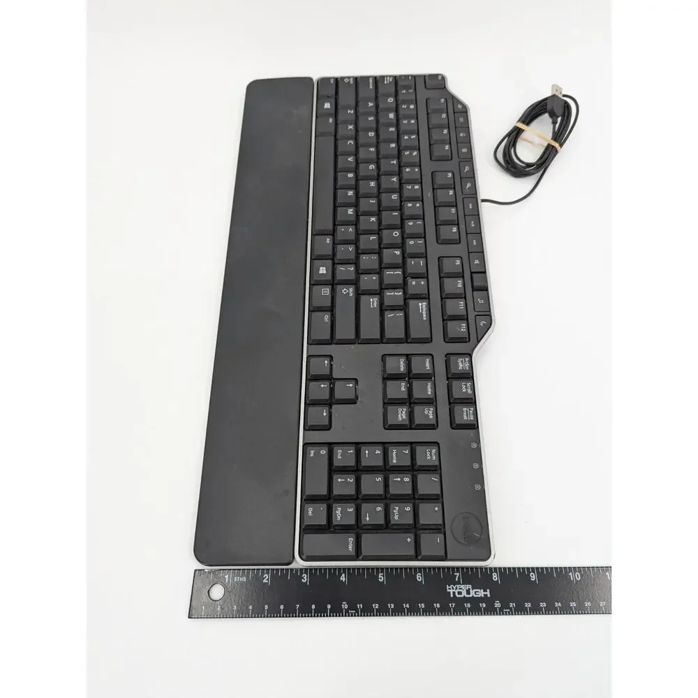 Dell KB522P Business Multimedia Keyboard - Black w/ Palm Rest & 2 USB Ports